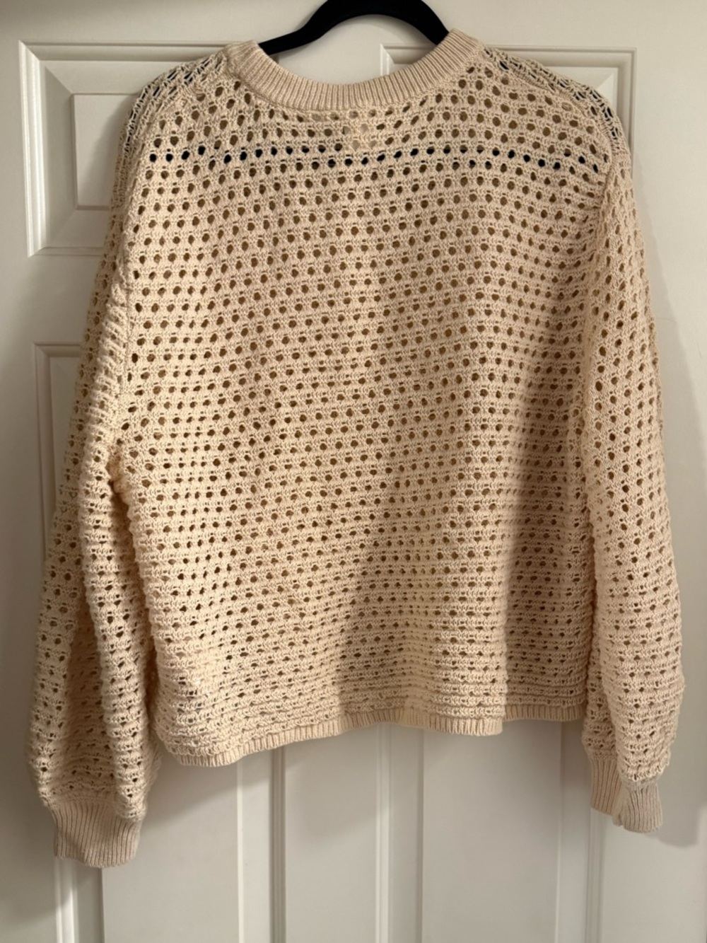 Roxy California Lover Open Stitch Sweater - Tapioca - Size L - Picture 7 of 9